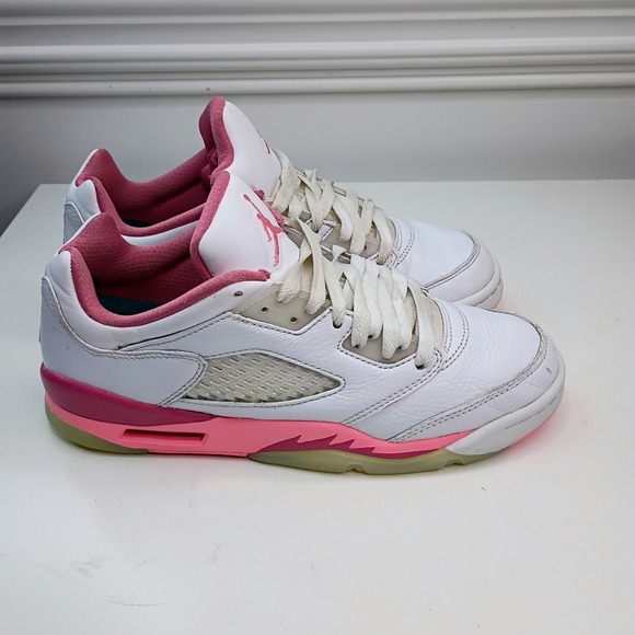 Jordan 5 Retro Low Crafted For Her Desert Pink White Sneaker DX4390-116 Kid 6.5Y - Picture 5 of 10